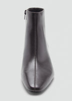 Leather Boots With Kitten Heels