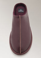 Leather Clogs With Stitching Detail