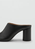 Leather Heeled Clogs