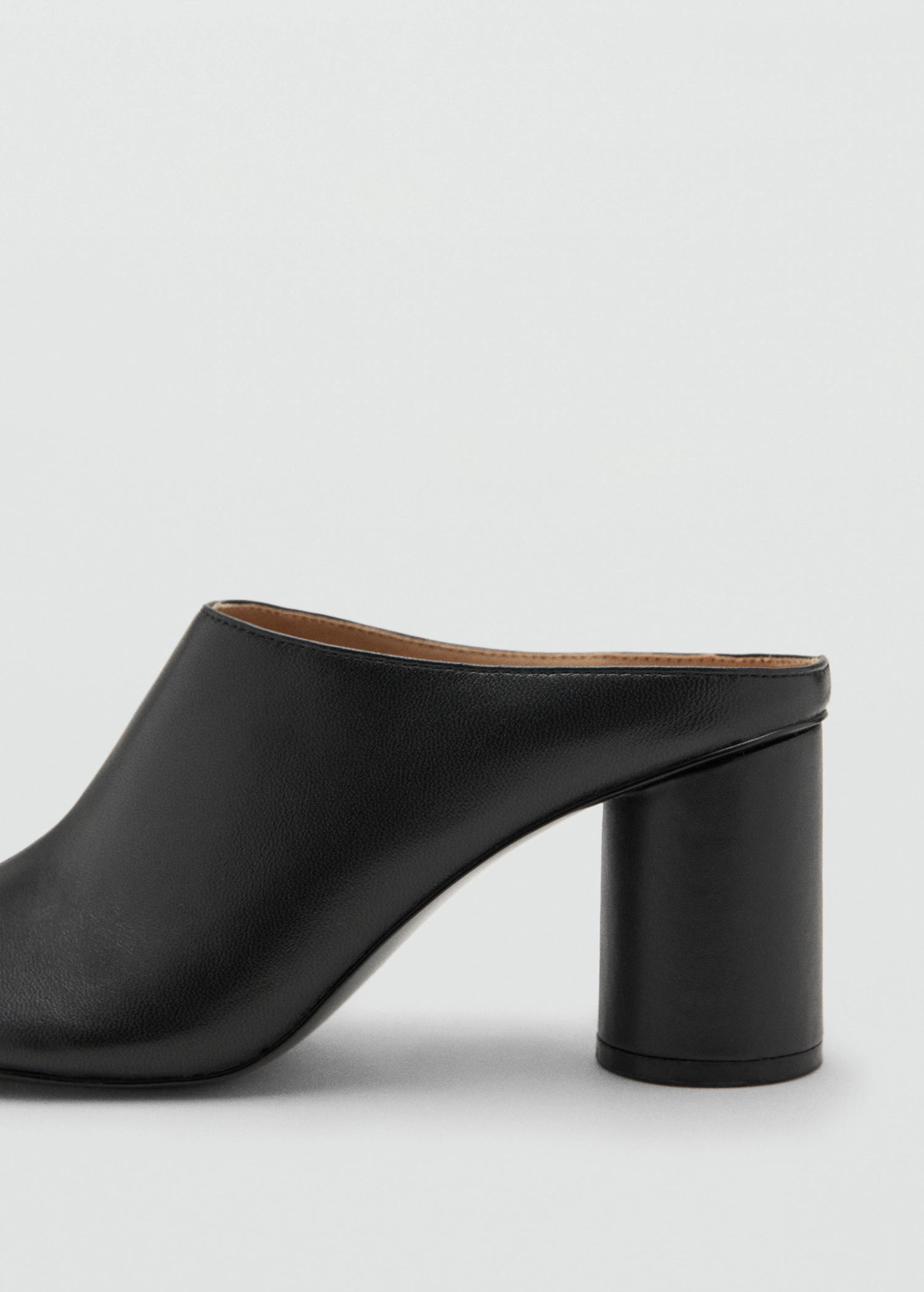Leather Heeled Clogs