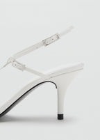 Leather Heeled Sandals With Buckles