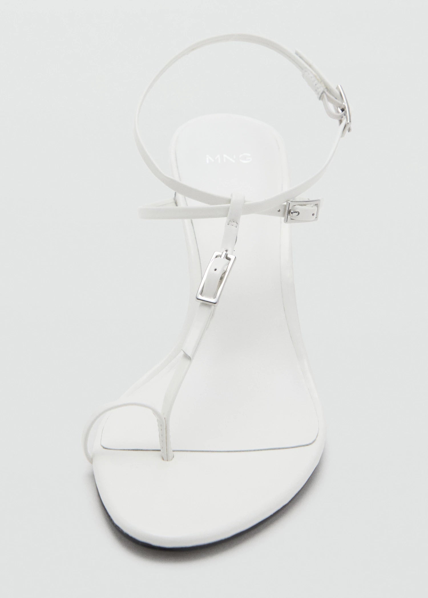 Leather Heeled Sandals With Buckles