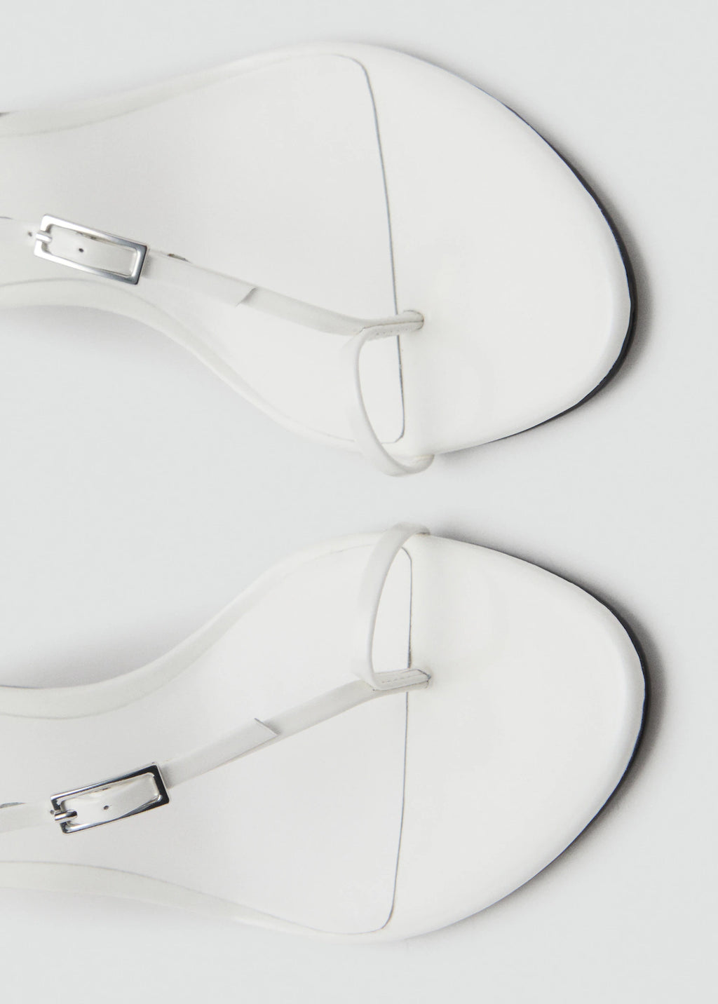 Leather Heeled Sandals With Buckles