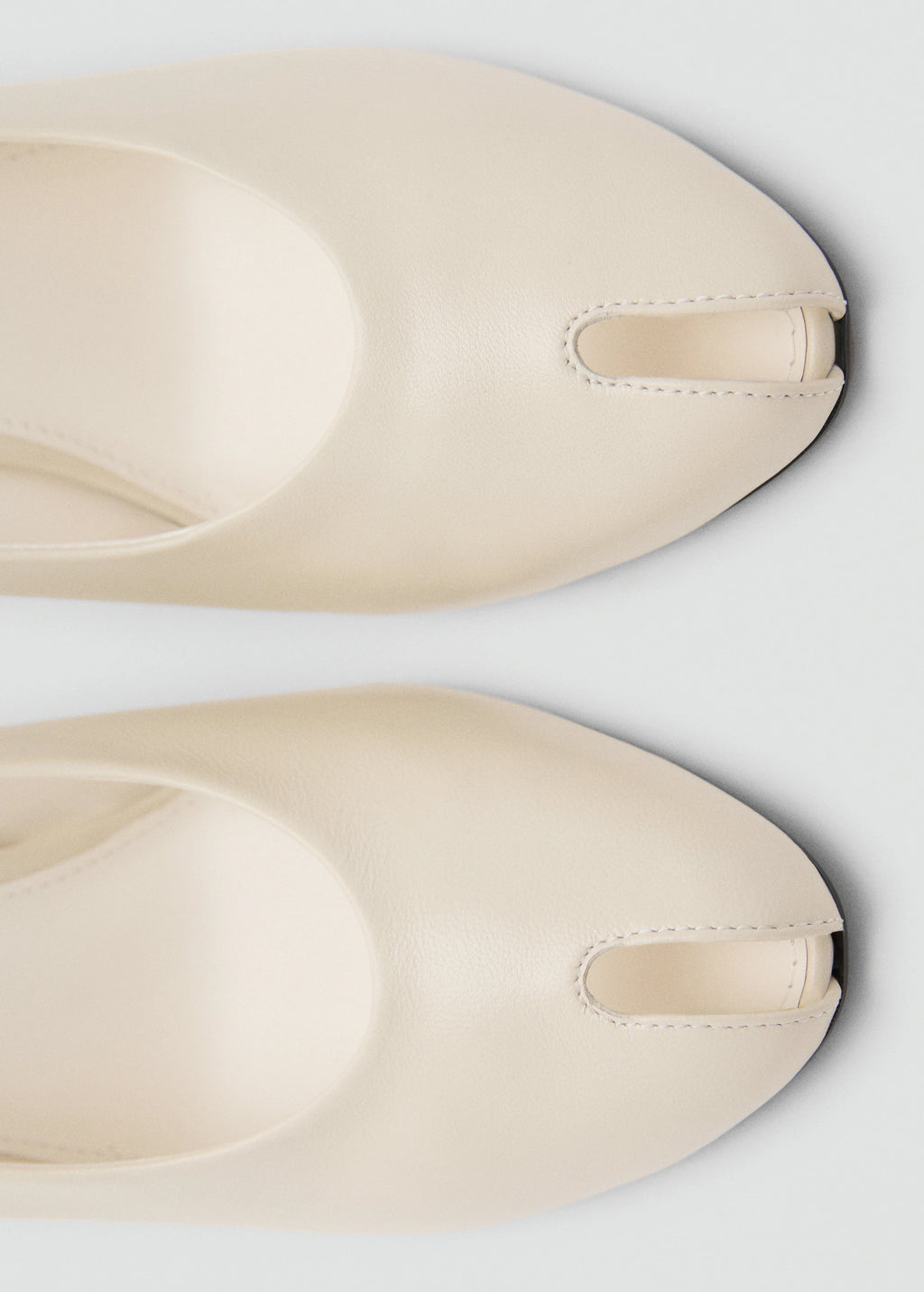 Leather Peep Toe High Heeled Shoes