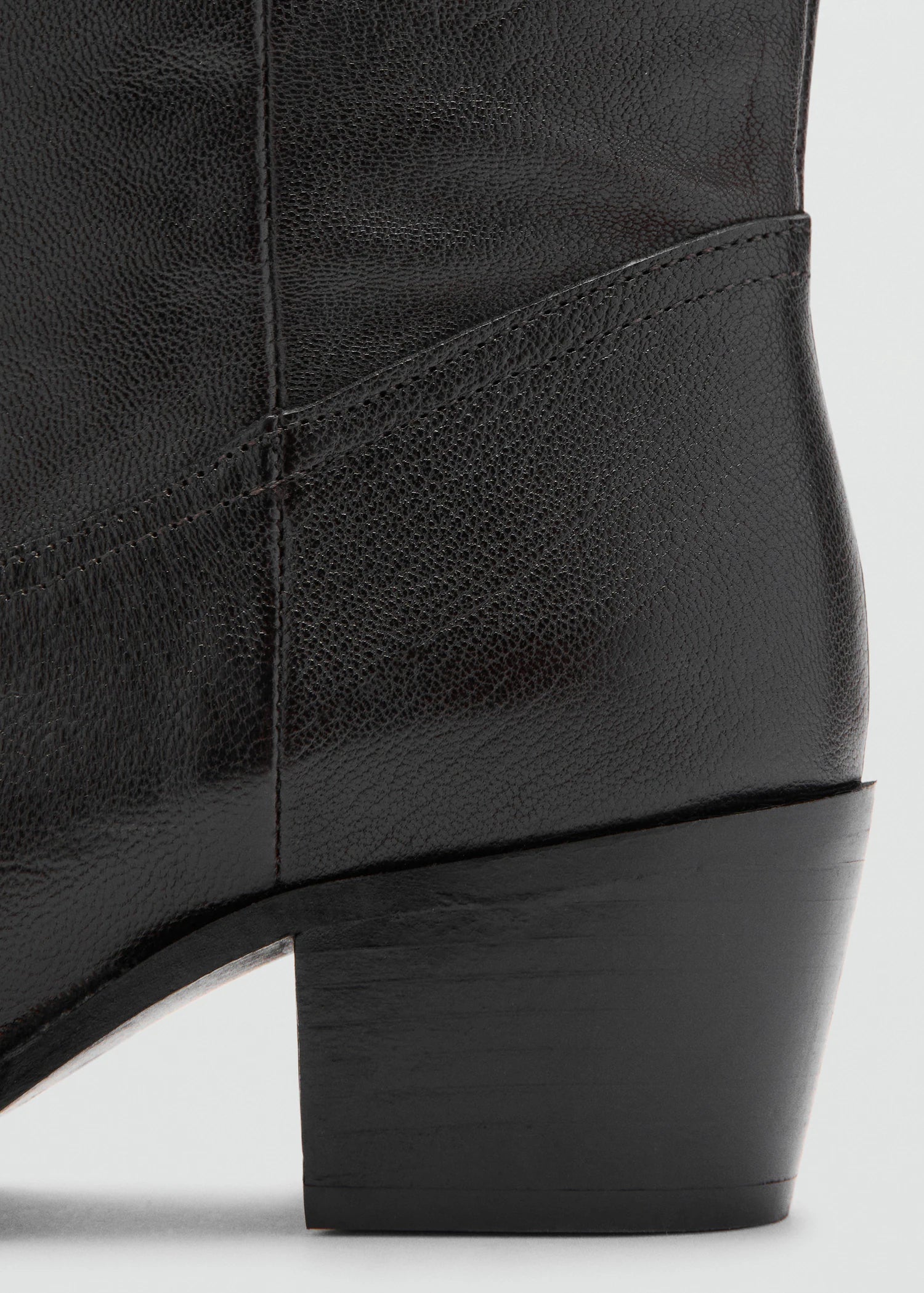 Leather Pointed Ankle Boots