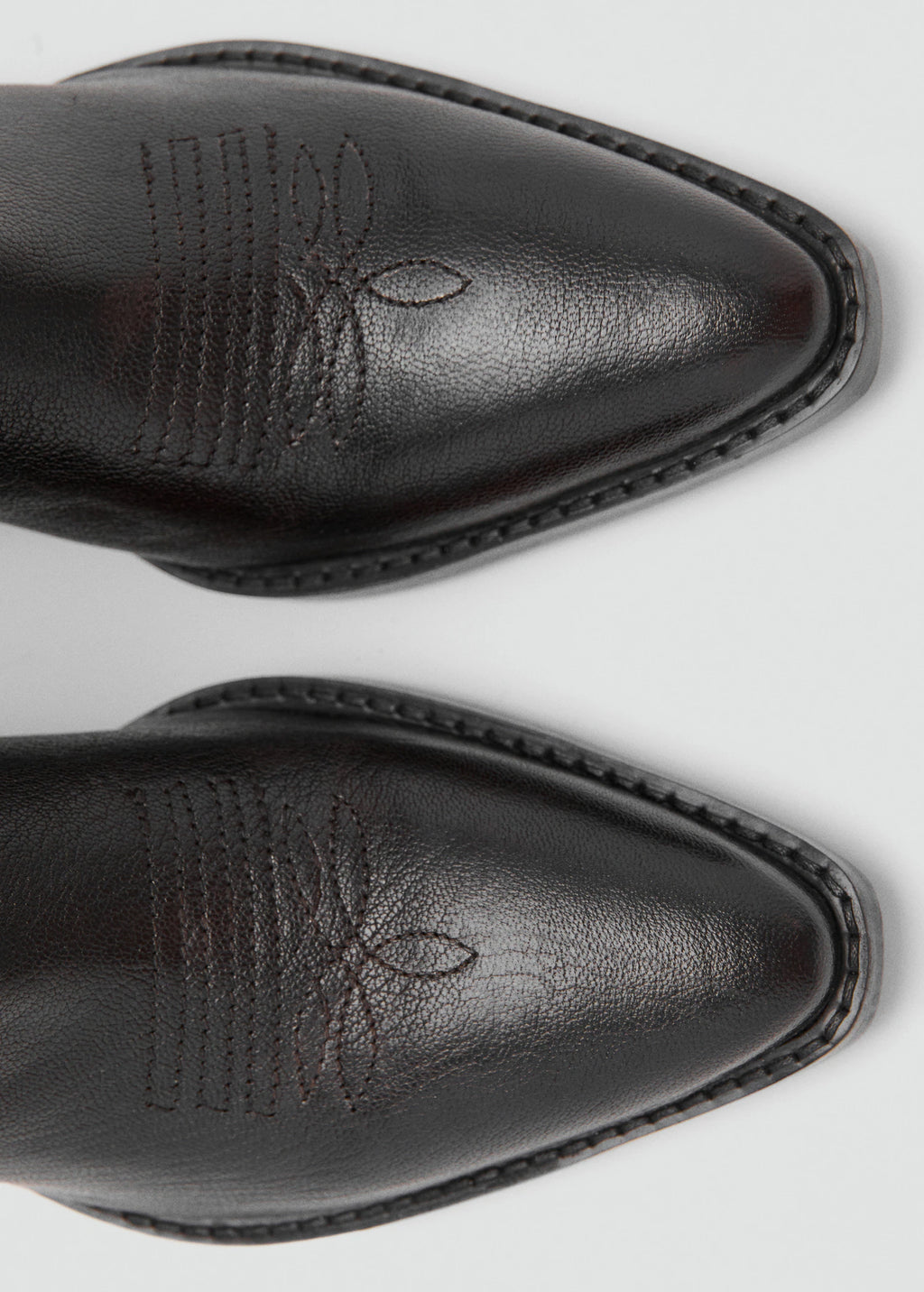 Leather Pointed Ankle Boots