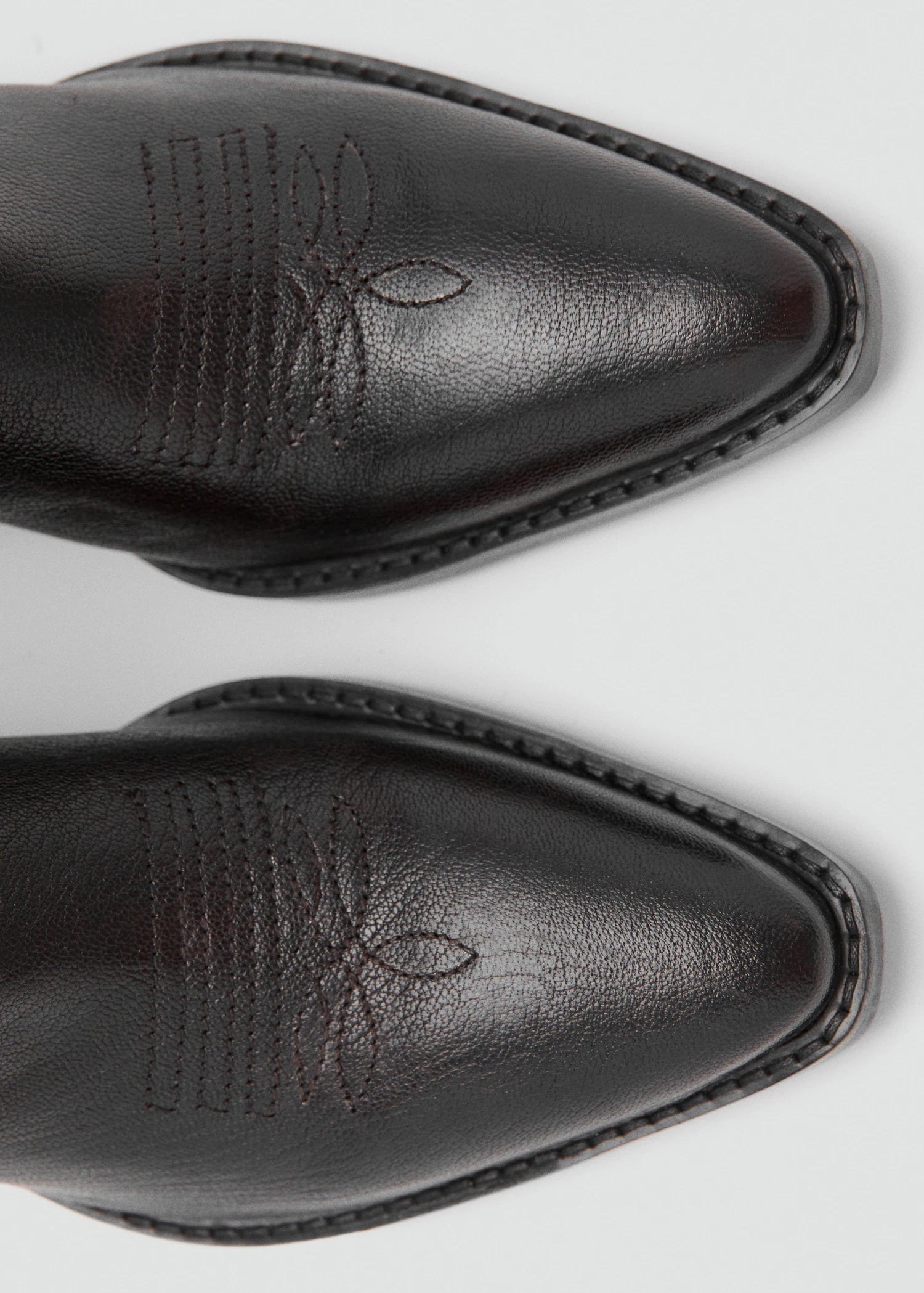 Leather Pointed Ankle Boots