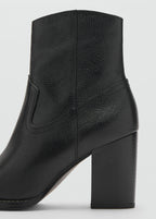 Leather Pointed Ankle Boots
