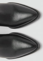 Leather Pointed Ankle Boots