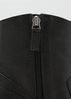 Leather Pointed Ankle Boots