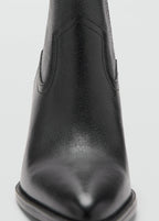 Leather Pointed Ankle Boots