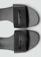 Leather Sandals With A Wide Strap