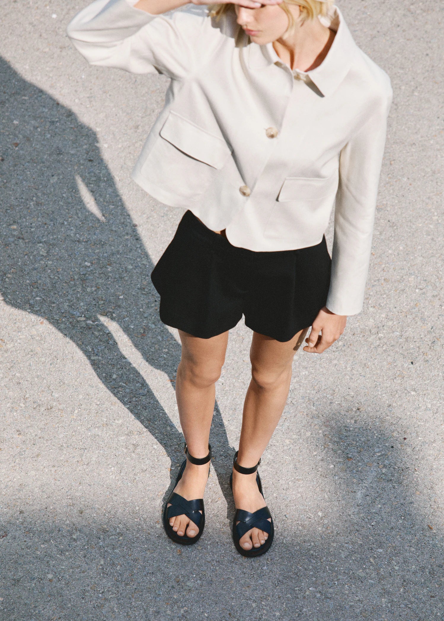 Leather Sandals With Buckle Strap