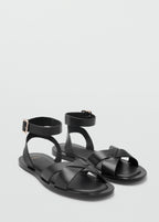Leather Sandals With Buckle Strap