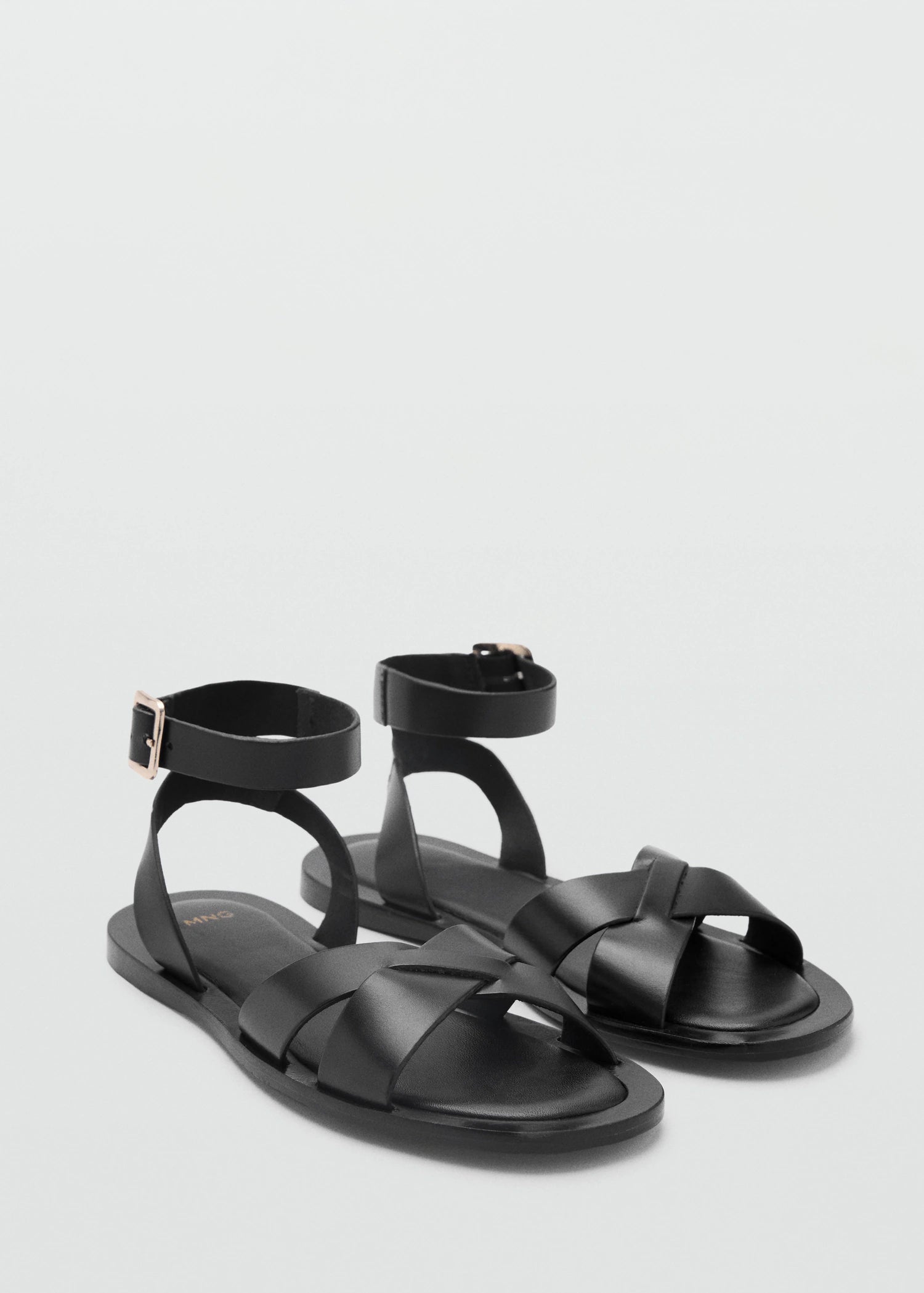 Leather Sandals With Buckle Strap