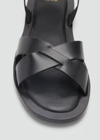 Leather Sandals With Buckle Strap