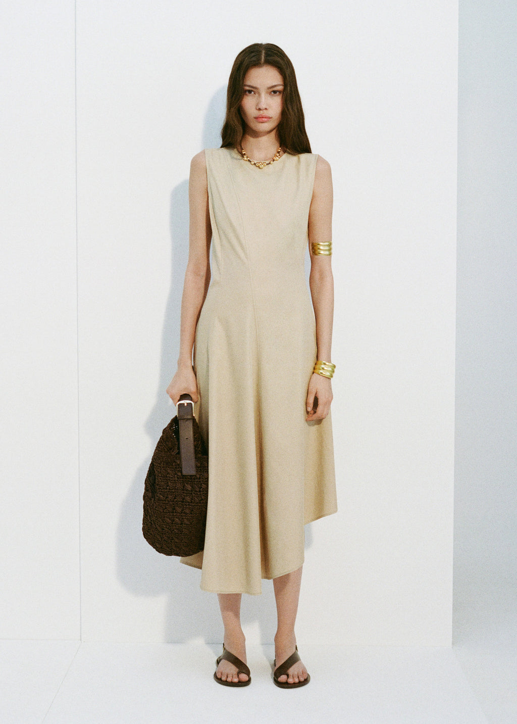 Leather Sandals With Cross Strap