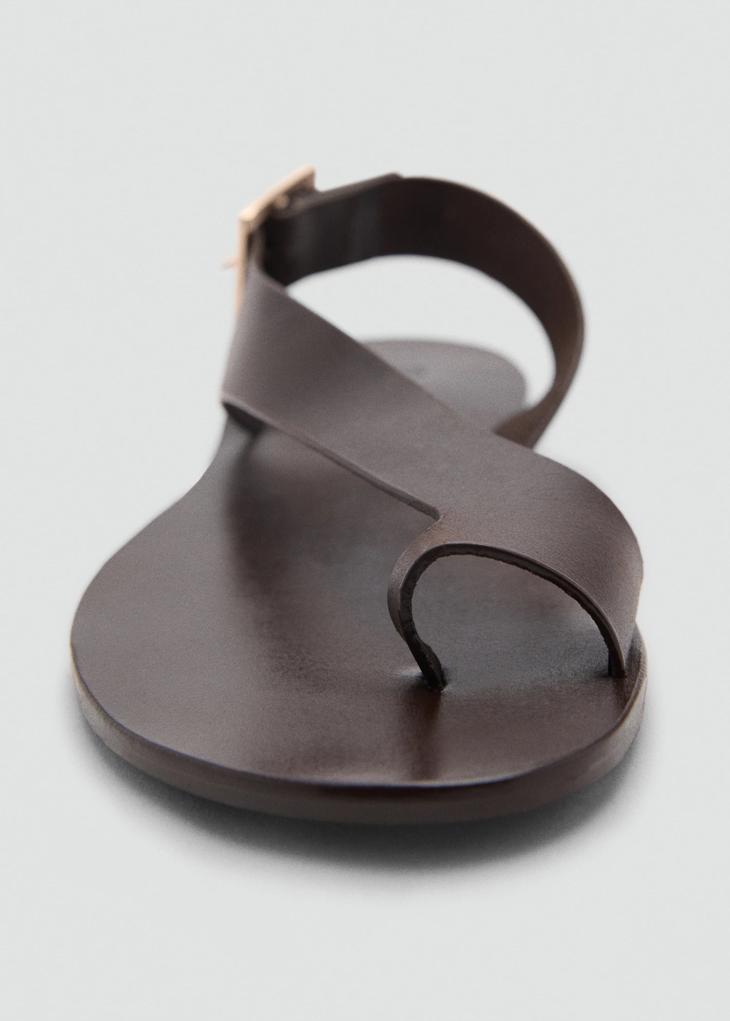 Leather Sandals With Cross Strap