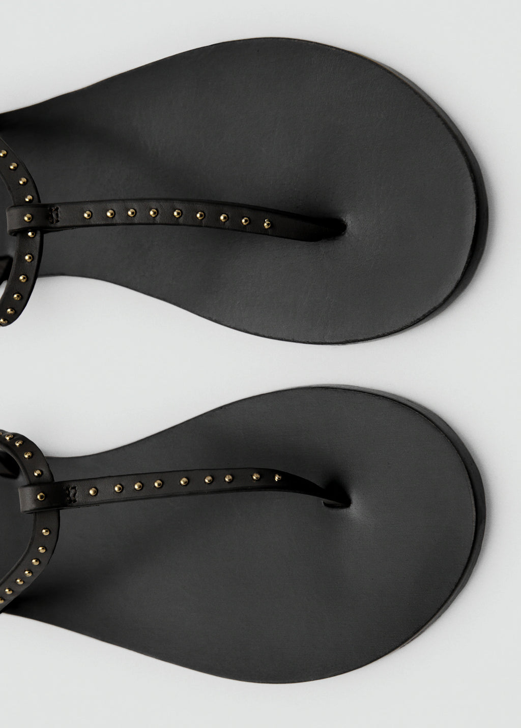 Leather Sandals With Mini Studs