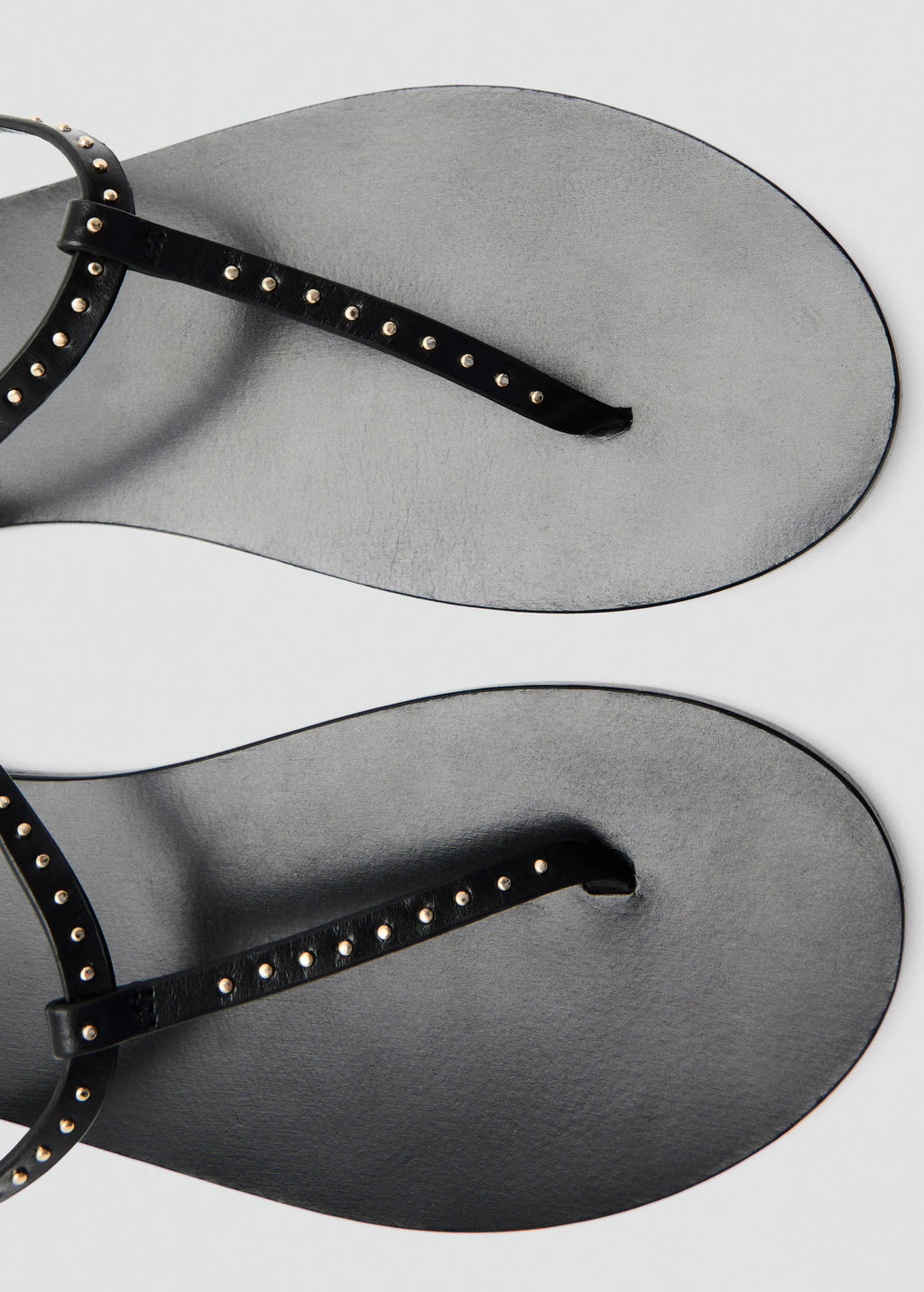Leather Sandals With Mini Studs