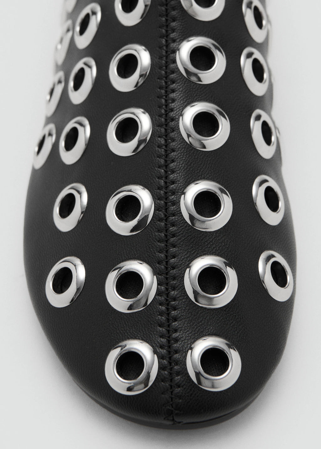 Leather Effect Ankle Boots With Eyelets