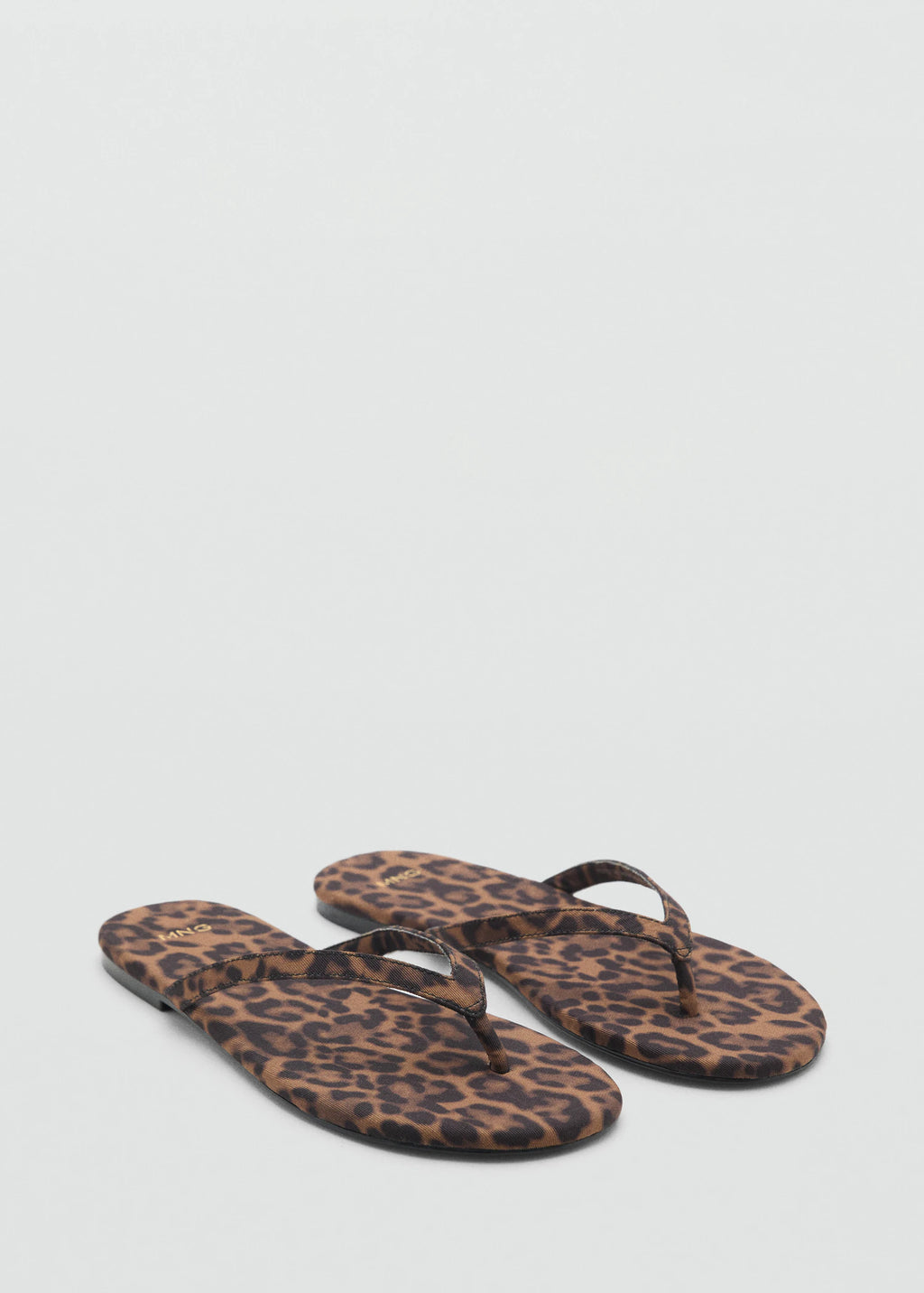 Leopard Print Sandals With Strap