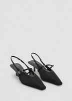 Mesh Buckle Stiletto Heeled Shoes