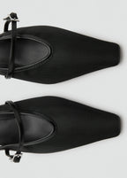 Mesh Buckle Stiletto Heeled Shoes