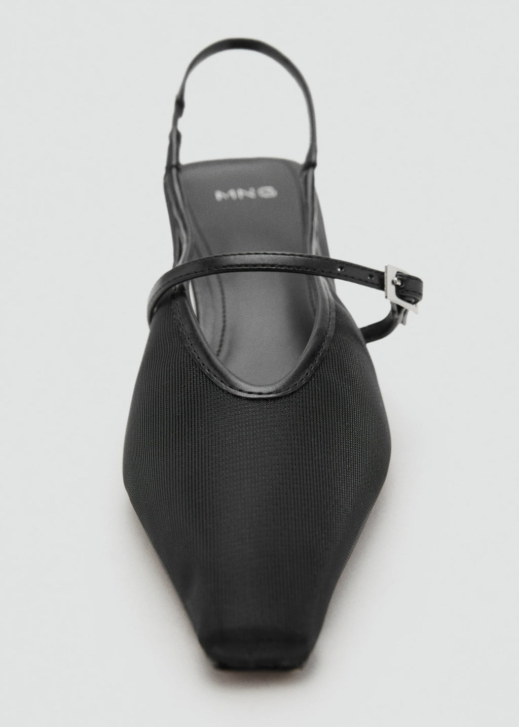 Mesh Buckle Stiletto Heeled Shoes