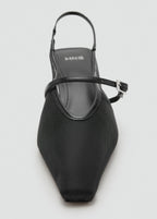 Mesh Buckle Stiletto Heeled Shoes