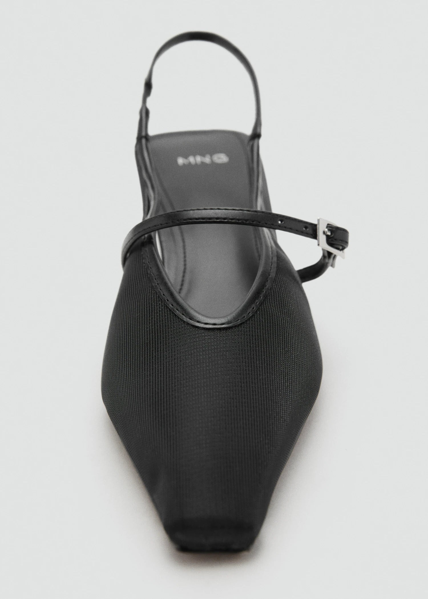 Mesh Buckle Stiletto Heeled Shoes