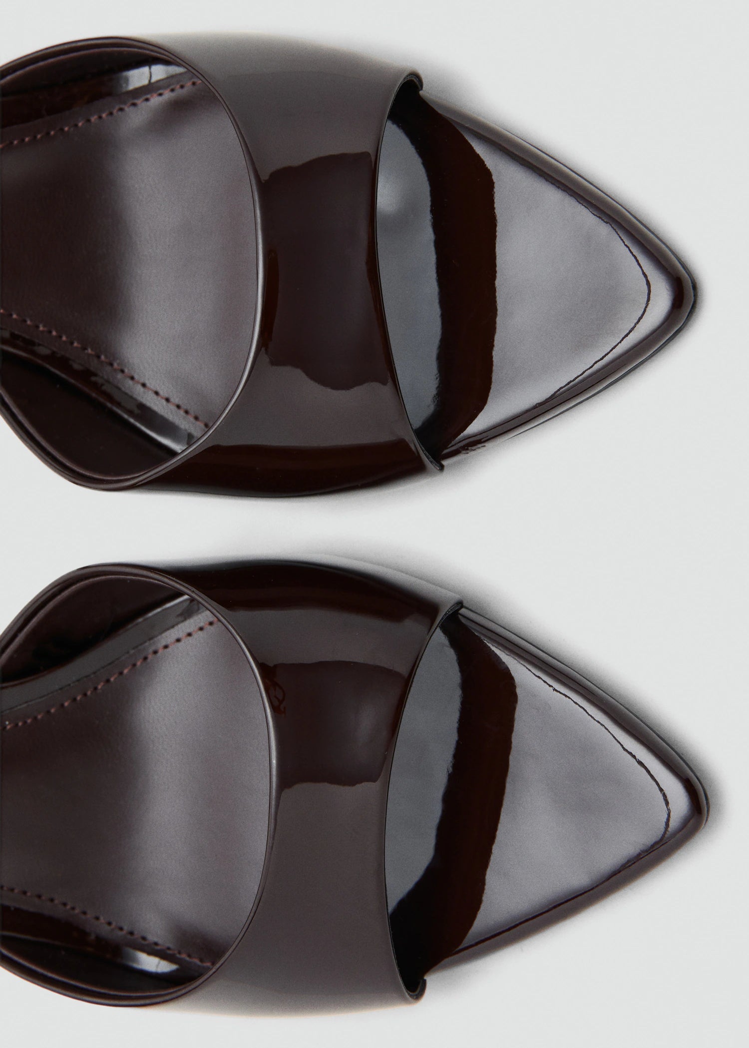 Patent Leather High Heeled Sandals