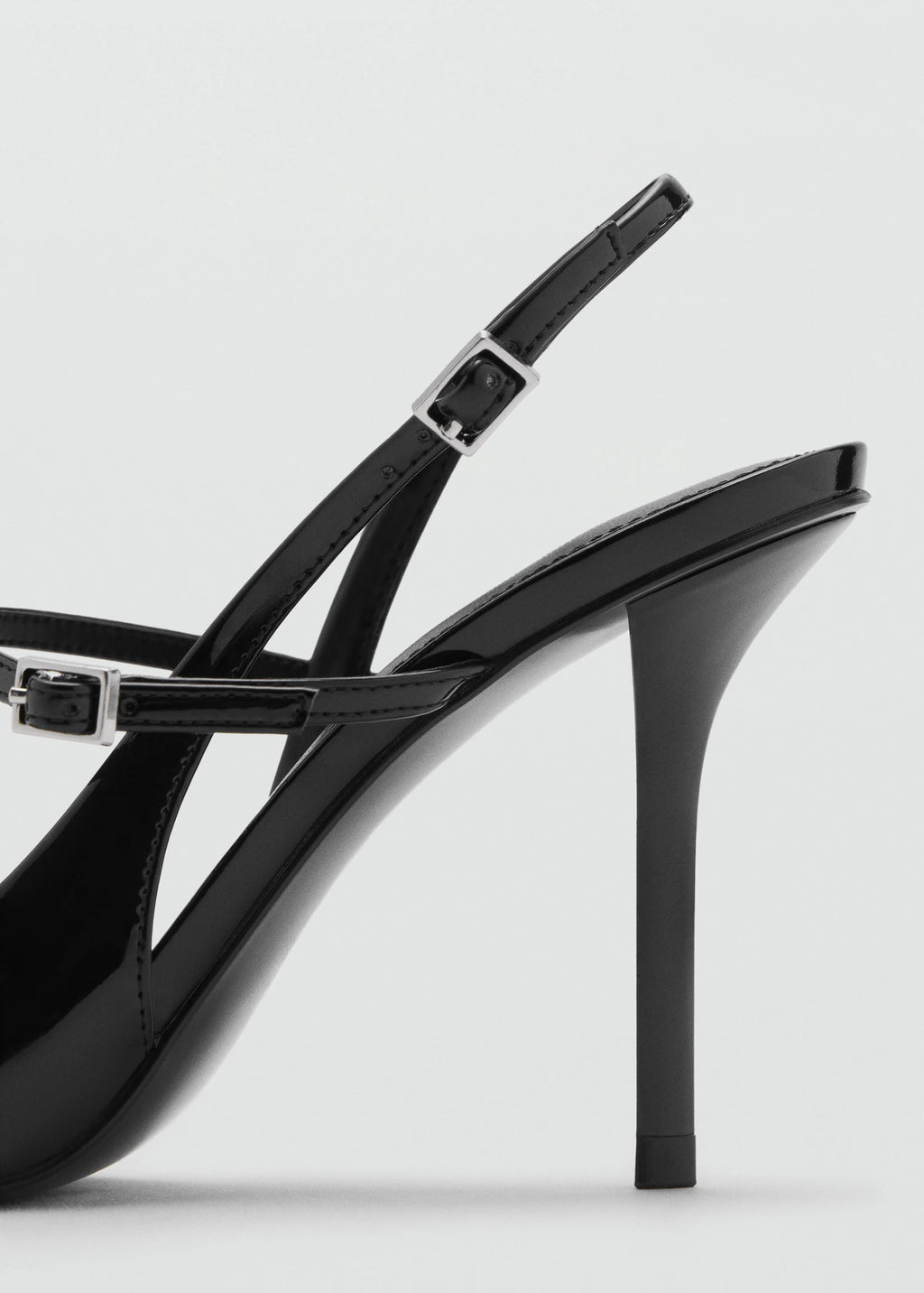 Patent Leather Shoes With Straps And Buckle