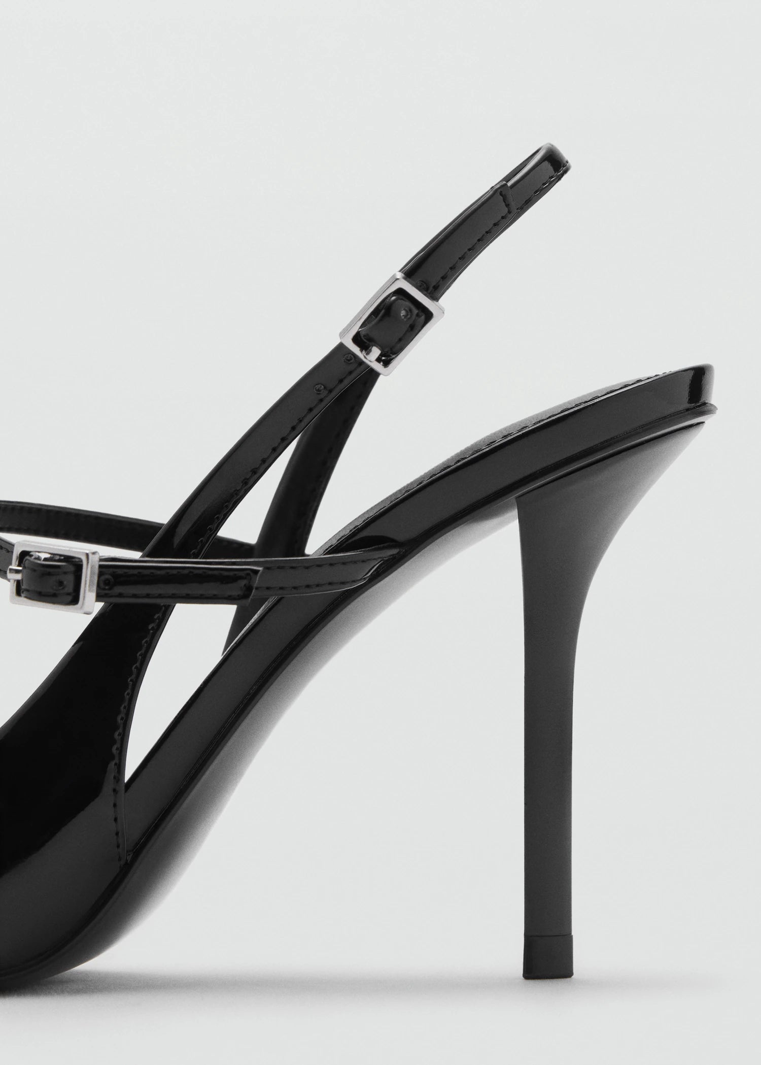 Patent Leather Shoes With Straps And Buckle