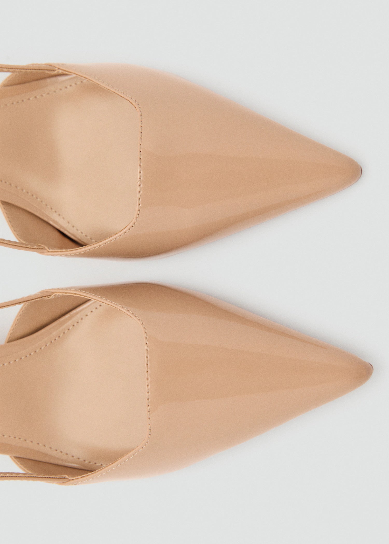 Patent Leather Effect Heeled Shoes