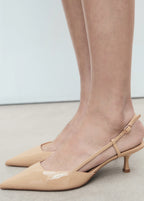 Patent Leather Effect Heeled Shoes