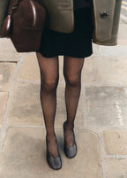 Round Toe Leather High Heeled Shoes