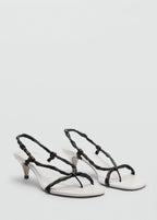 Ruched Strips Sandals