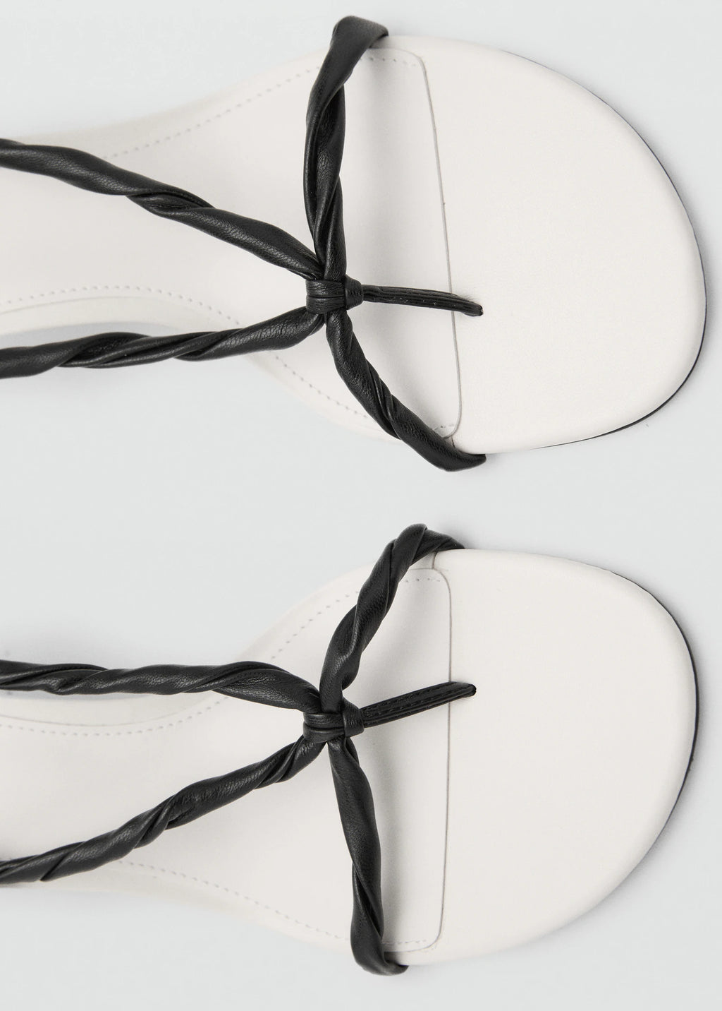 Ruched Strips Sandals