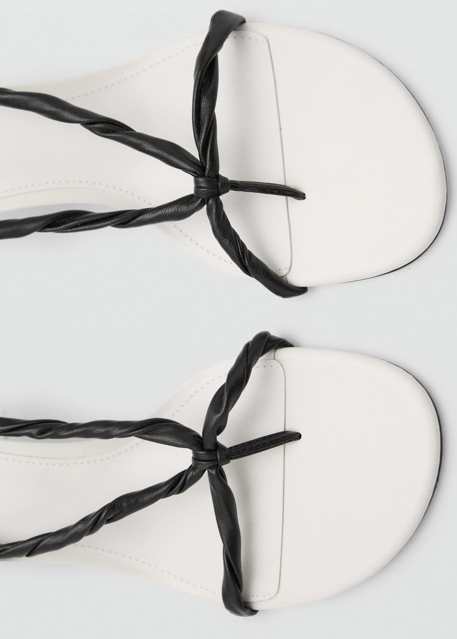 Ruched Strips Sandals