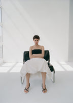 Ruched Strips Sandals