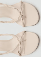 Ruched Strips Sandals