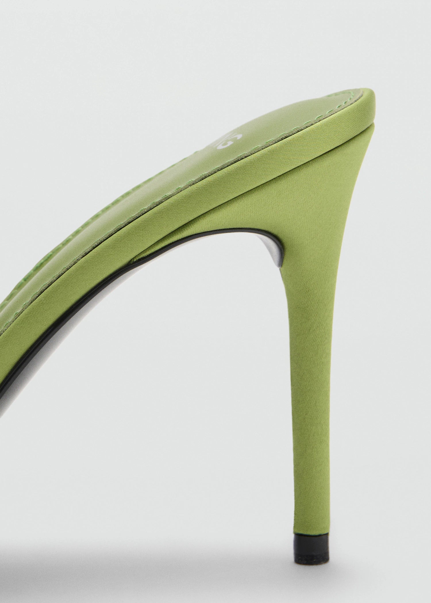 Satin Effect Heeled Sandals