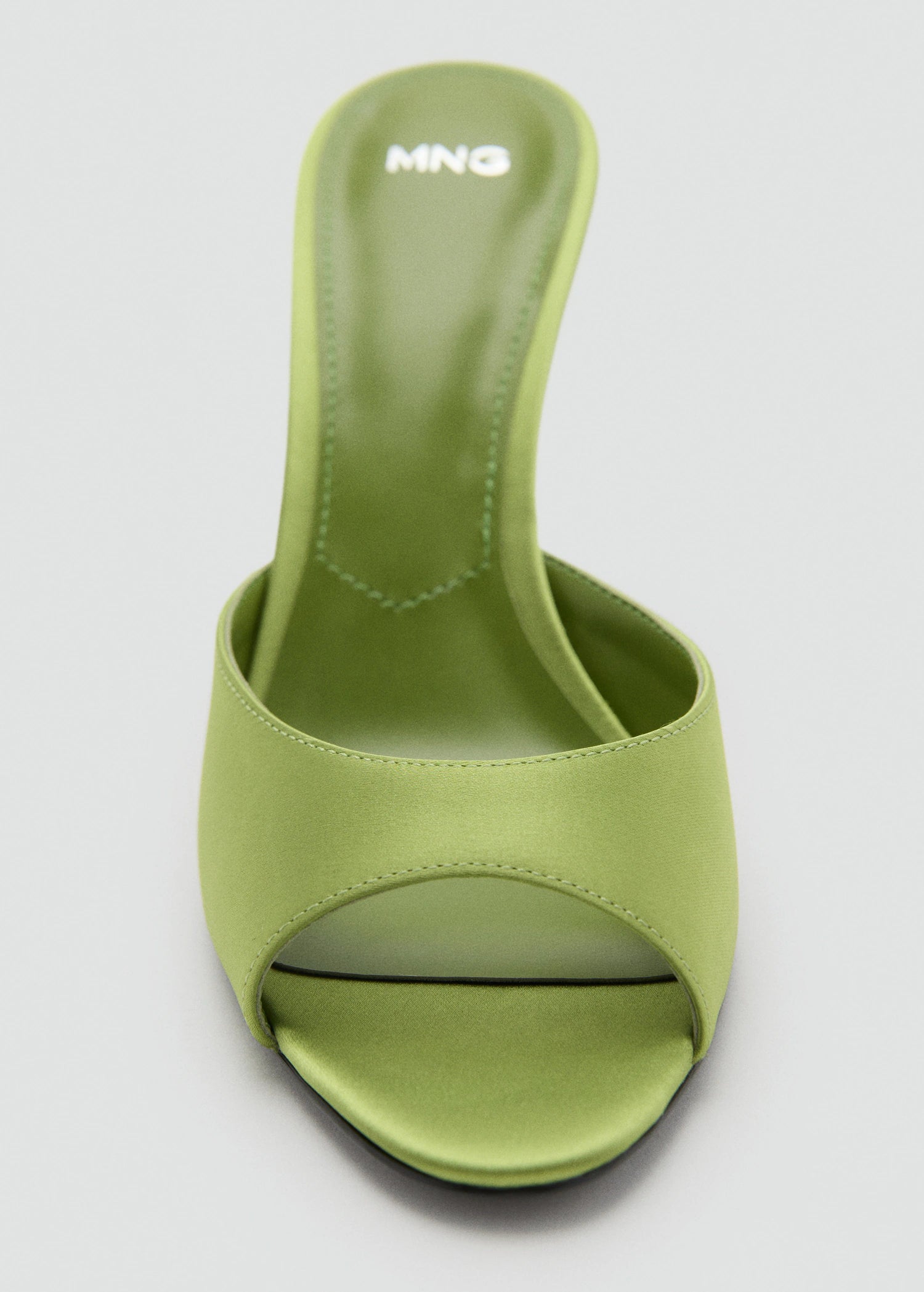 Satin Effect Heeled Sandals