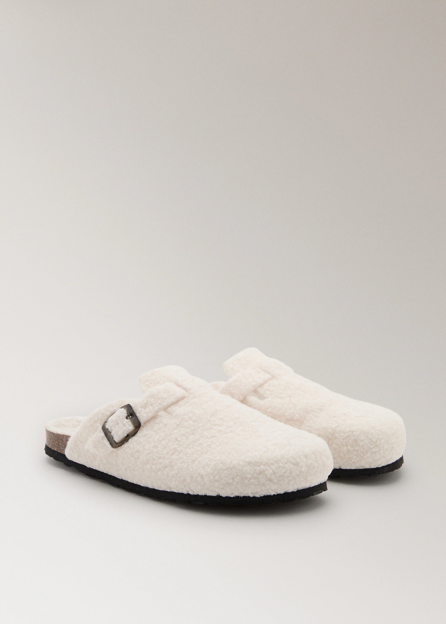 Shearling Effect Clogs