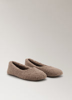 Sheepskin Ballerina Flats