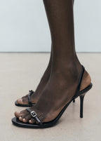 Stiletto Heel Sandal With Buckle