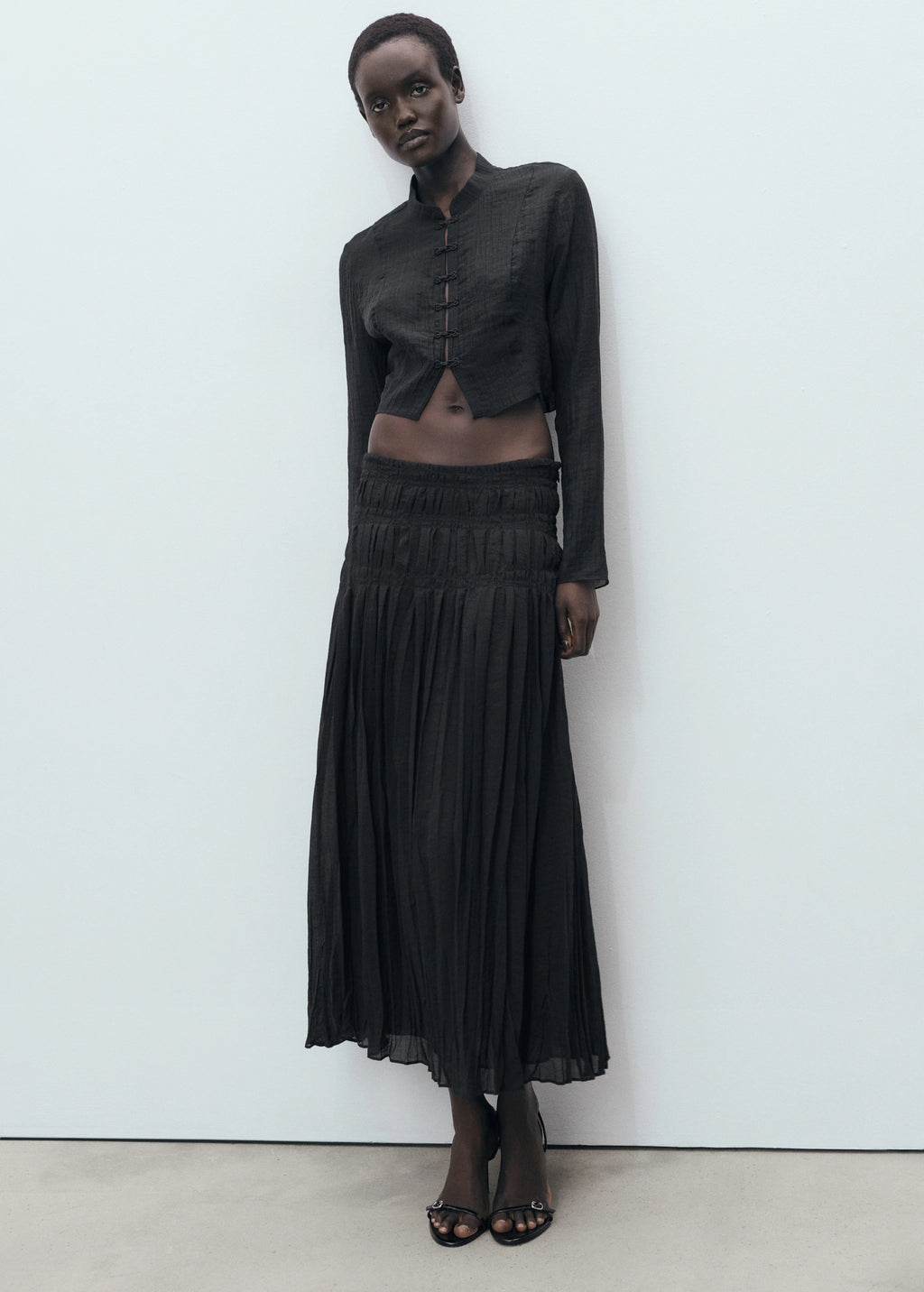 Stiletto Heel Sandal With Buckle