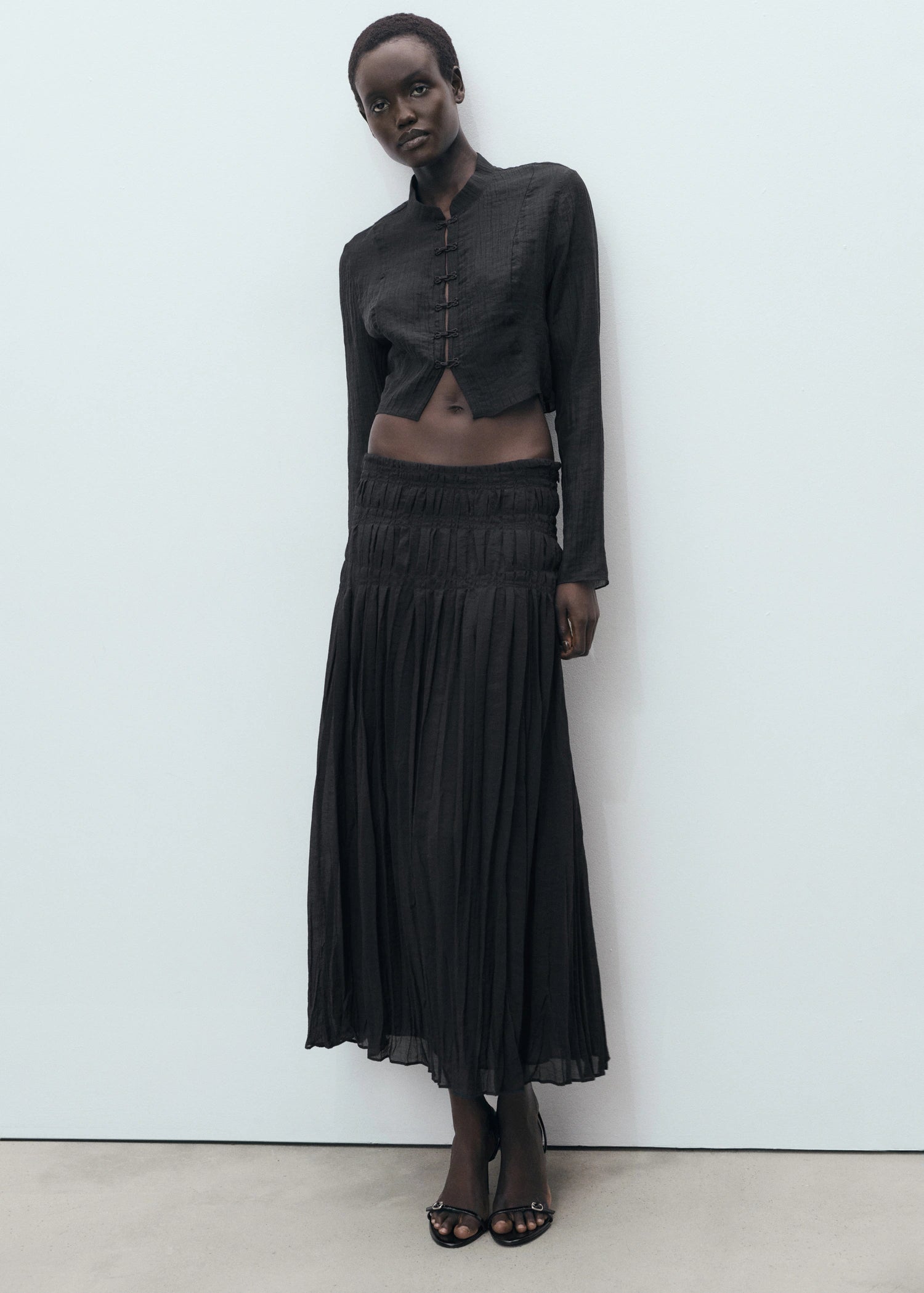 Stiletto Heel Sandal With Buckle