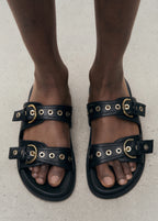Strap Sandals With Buckle